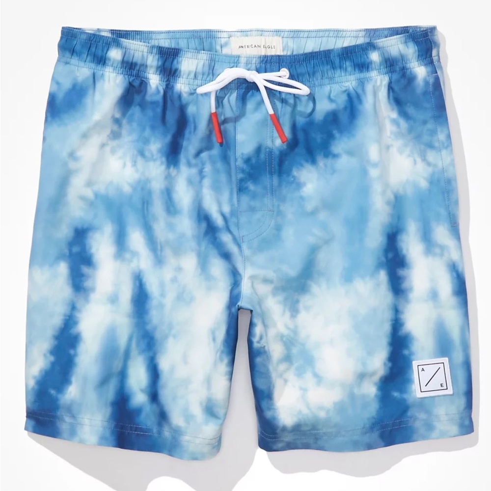 AE 7” Tie-Dye Swim Trunk